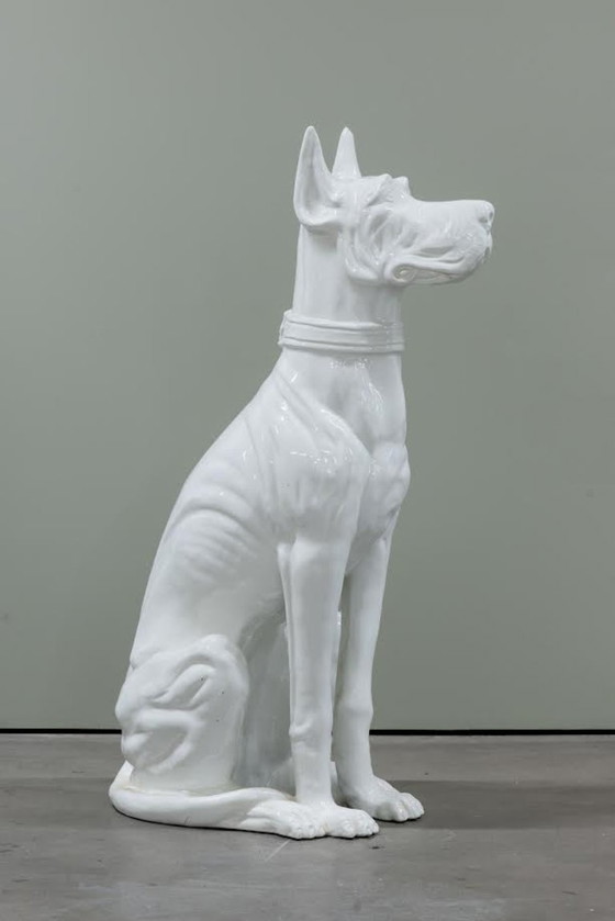 Image 1 of Life-size Great Dane ceramic