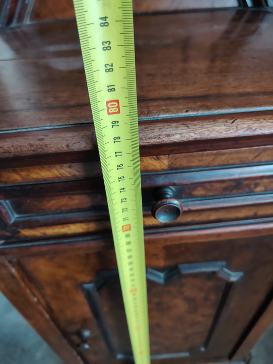 Image 1 of Bedside table with backsplash