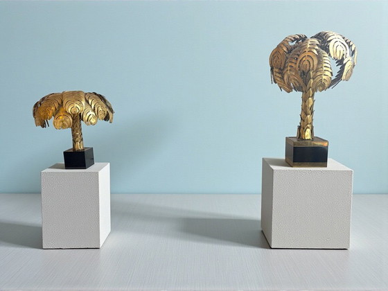 Image 1 of Lampada Palm Tree di Christian Techoueyres per Maison Jansen, 65 cm, anni '70