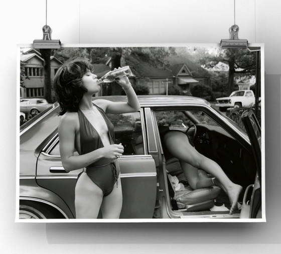 Image 1 of 1x Jane Birkin, scène d'été du milieu du siècle, années 1970
