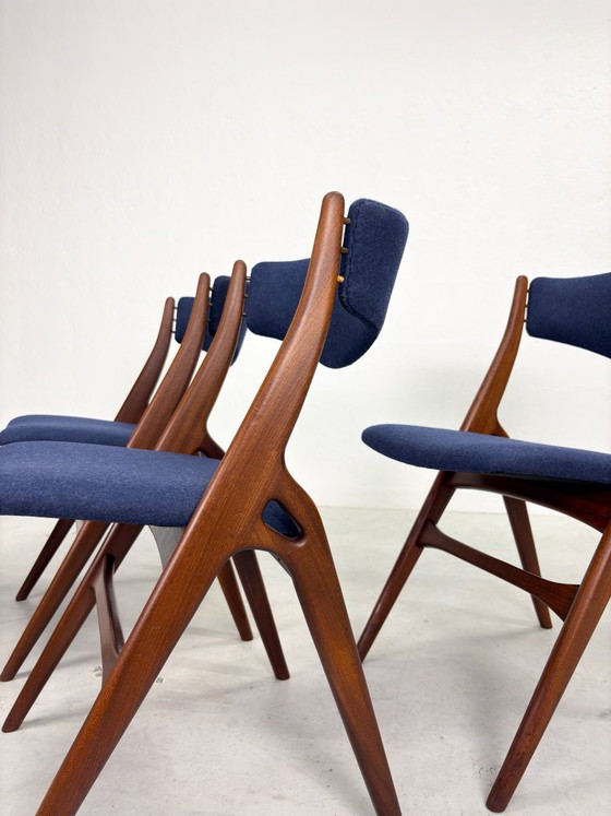 Set 'Aska' Dining chairs by Louis van Teeffelen for Wébé – Wood (photo 7 of 20)