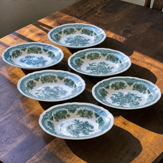 Image 1 of Villeroy & Boch "Fasan" green glass-ceramic plates