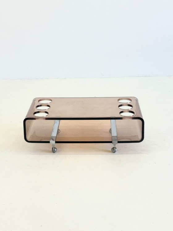 Image 1 of Barwagen aus Plexiglas von Michel Dumas für Roche Bobois