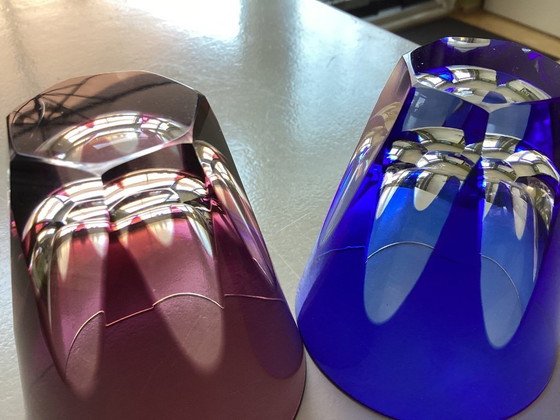 Image 1 of 2 VEB Glaswerke crystal cocktail glasses