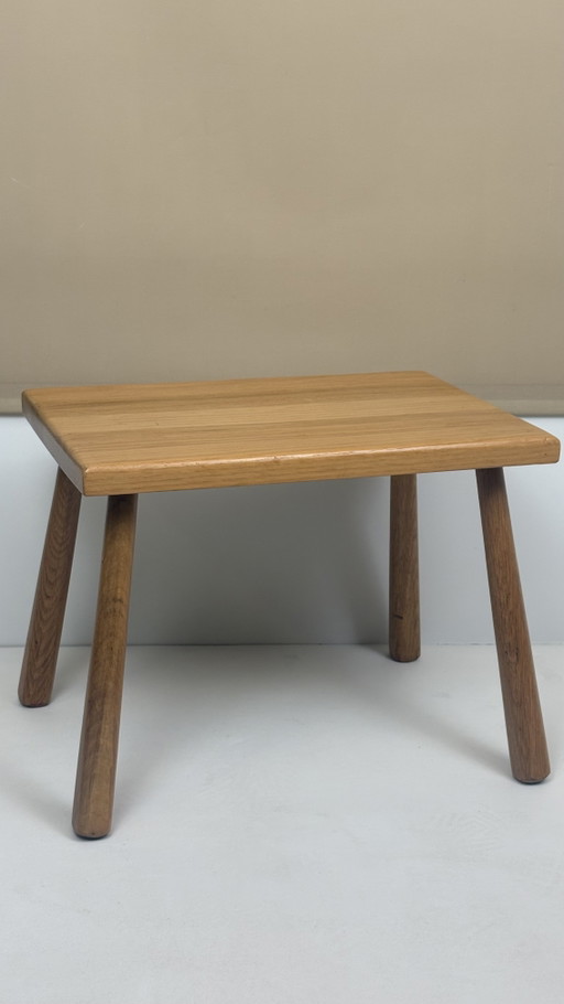 Mesa auxiliar/taburete/mesa para plantas de madera de roble brutalista vintage – bijzettafels, Wood (photo 2 of 12)