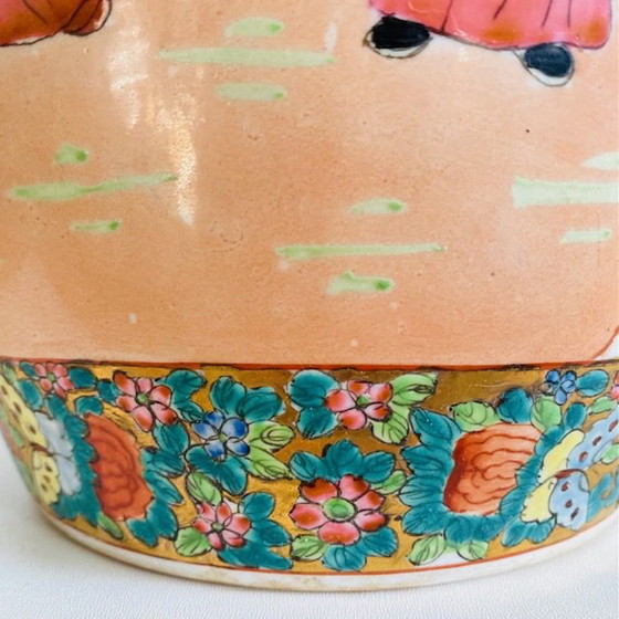 Image 1 of Barattolo di zenzero cinese vintage XL dipinto a mano