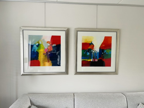 Image 1 of Jan van den Berg Sérigraphies 2 pièces