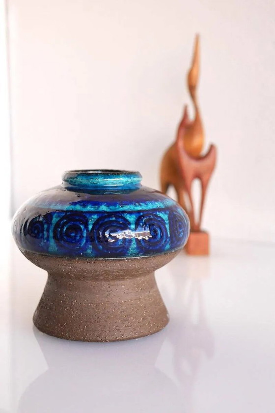 Image 1 of Mid-century modern studio art ceramic vase by Inger Persson for Rörstrand, 1970s