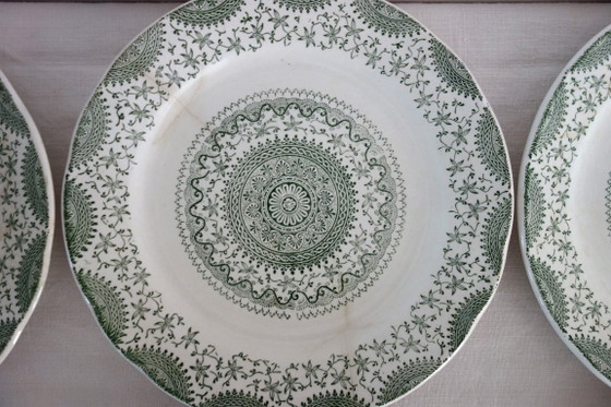 Image 1 of 6 platos llanos de loza Fine Ware