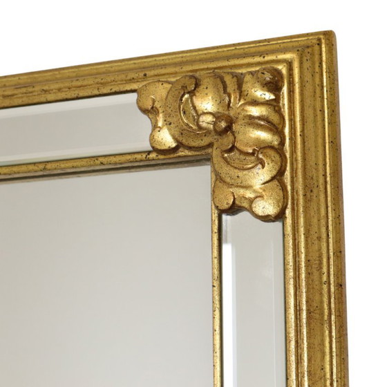 Grote Vintage Deknudt Spiegel Hollywood Regency Jaren 70 Design – Glass (photo 10 of 19)