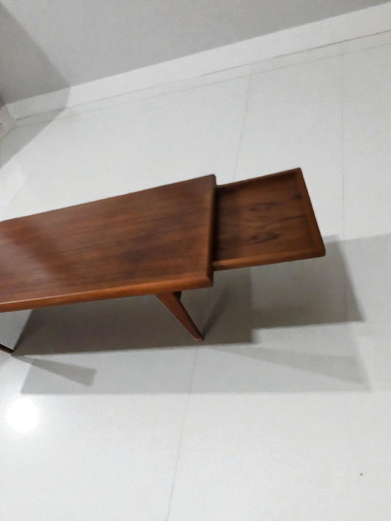 Image 1 of Mid Century Teak Couchtisch Sofatisch Tisch Johannes Andersen Trioh 1960er Jahre