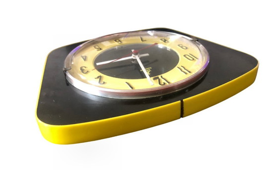 Image 1 of Vintage JAZ Temic wandklok uit 1963 • Ontwerp uit de jaren 60 • Gecertificeerd door ATO • ZELDZAAM