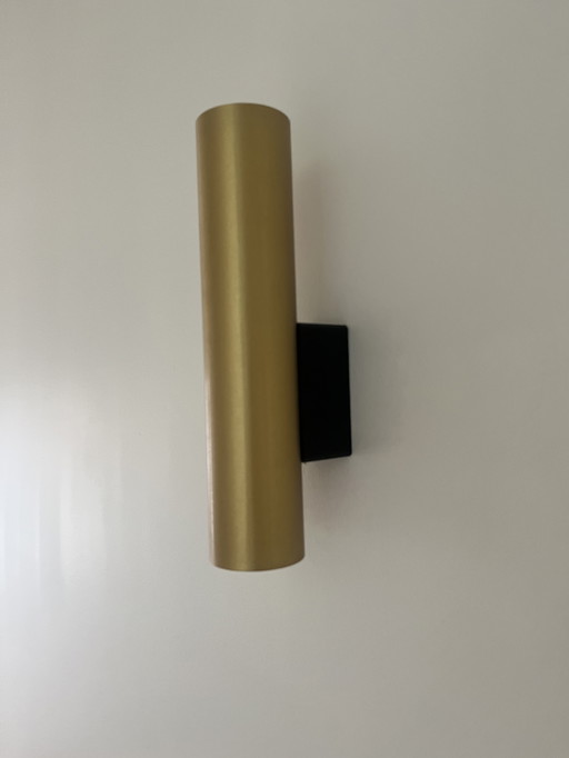 4 wall lamps bronze gold