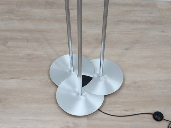 Image 1 of Lamperti 3-koloms chromen vloerlamp uit de jaren 70, ruimtevaarttijdperk Italiaans design