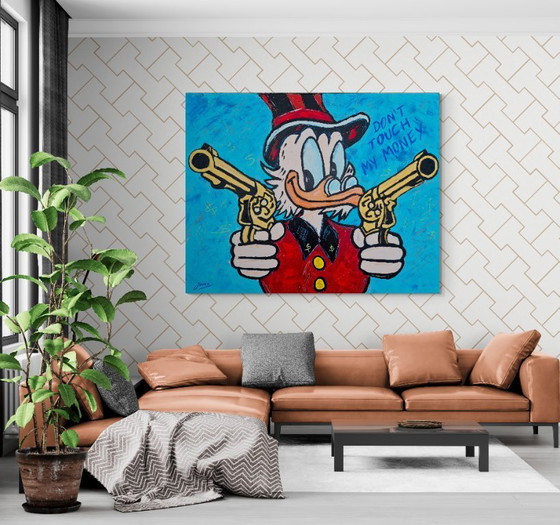 Image 1 of Jovan Srijemac (1962) - Uncle Scrooge with golden guns