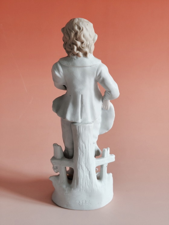 Statuetta vintage in porcellana – Biscotto – 23 cm – Decorazione in stile cottagecore – Oggetti decorativi (photo 4 of 6)
