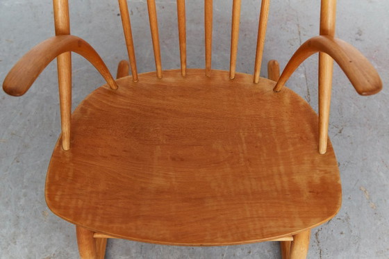 Image 1 of Illum Wikkelsø Schommelstoel "IW3" voor Niels Eilersen
