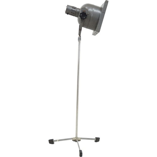Vintage driepoot theaterlamp, Tsjecho-Slowakije