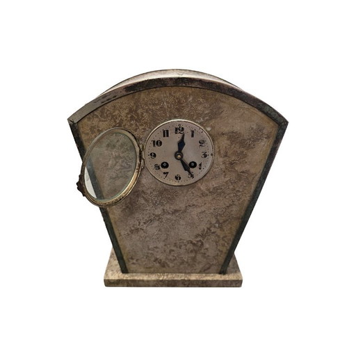 Frans Art Deco Marmeren Pendule, Jaren 20/30 – decoratieve objecten, Marble, Brass (photo 2 of 7)