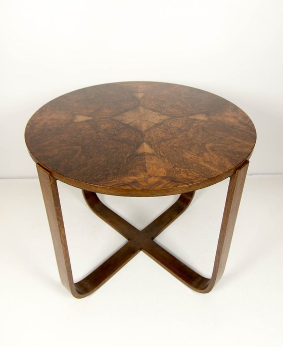 Image 1 of Mesa de centro Art Déco H-168 de Halabala para UP Zavody, década de 1930.