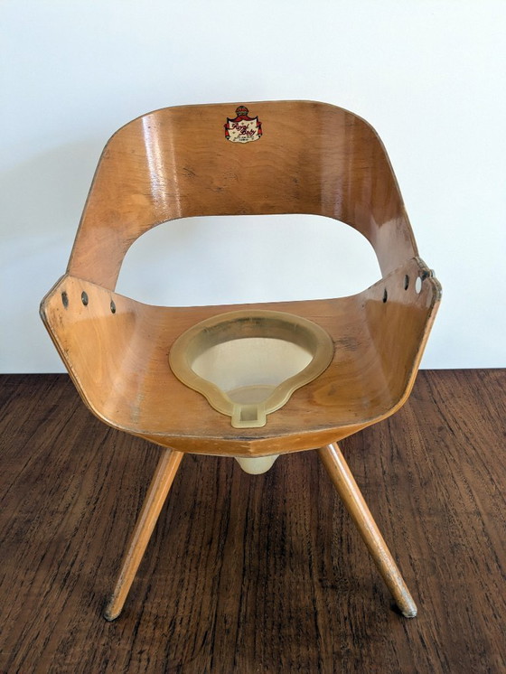 Image 1 of Sedia per bambini vintage in legno curvato Baumann