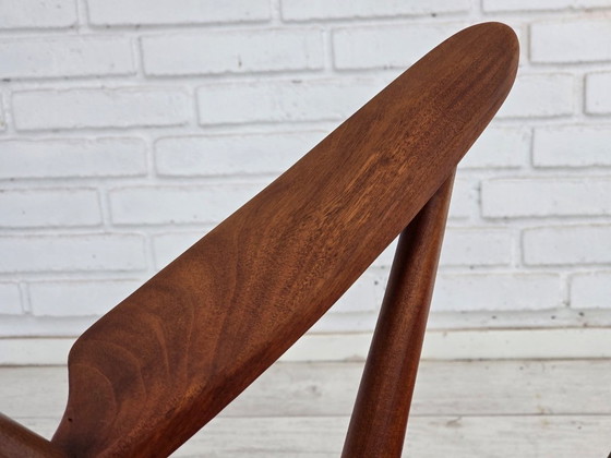 1960s Danish rocking chair by Frank Reenskaug, model 182, reupholstered. – Wood, Wool (photo 12 of 18)