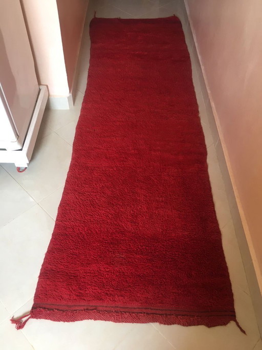 Handgeknüpfter Berberteppich – im Bohème-Stil, 300 cm x 90 cm