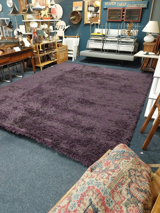 1 x Danskina rug purple/grey high pile 300 x 380cm
