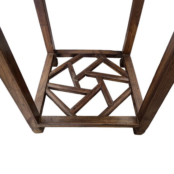 Tavolino da fiori antico cinese in legno, fine XIX secolo – Tavolini, Wood (photo 7 of 7)