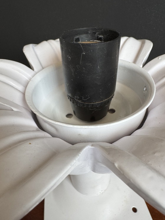 Image 1 of Lámpara de techo con forma de palmera opalina de los años 80.