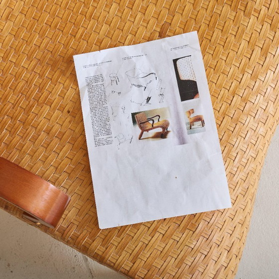 Image 1 of Italian Woven Leather Lounge Chair by Antonio Citterio, 1970s