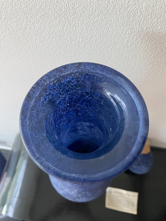 Giant Blue Glass Bottle Handmade in Spain – Decorative Objects (photo 14 of 15)