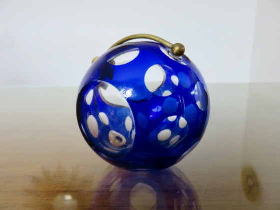 Image 1 of Posacenere Marita Voigt per Harzkristall, cristallo e ottone, Germania, 1970