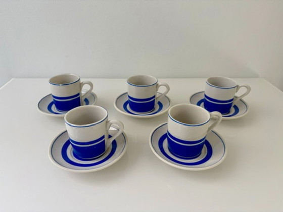 Set di 5 tazzine da caffè espresso finlandesi vintage blu bianco – Stoviglie, Ceramic (photo 2 of 11)