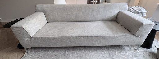 Design on Stock Sofa: Bloq - 3-Sitzer + Hocker – bankstel, Textile