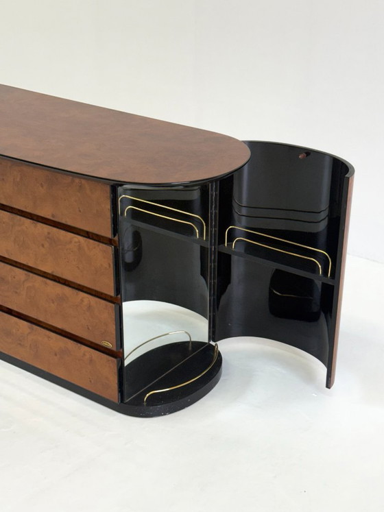 Vintage Ladekast Van Voltan Van Gelakt Wortelhout Met Bar – Ladekasten, Wood (photo 7 of 10)