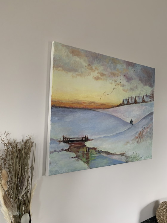 Image 1 of Idylle d'hiver au coucher du soleil