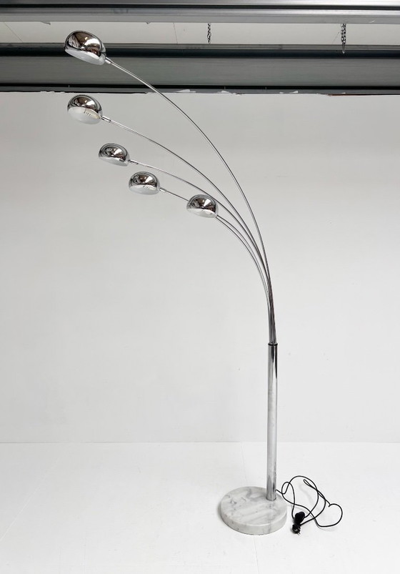 Image 1 of XL booglamp van WOFI Leuchten uit de 1970’s 