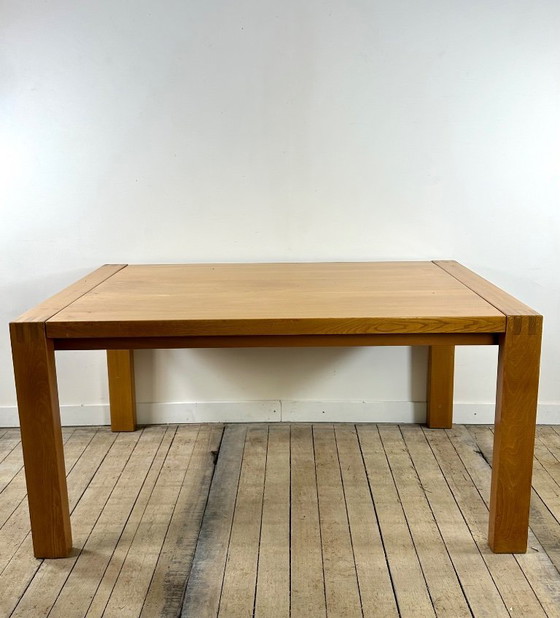 Image 1 of Extendable table in solid oiled elm, Maison REGAIN, 1970