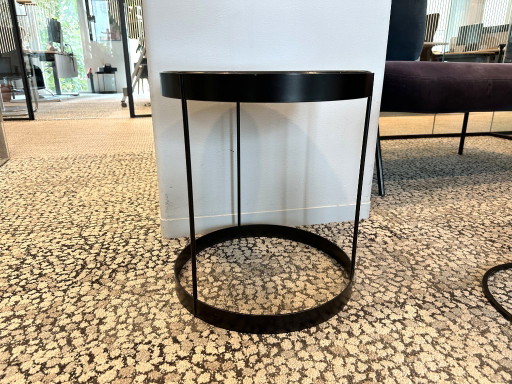 (3 piezas) Mesa de centro Bolia Drum de mármol negro Kaschkasch Ø40 – bijzettafels, Marble, Metal (photo 2 of 5)