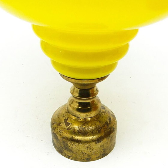 Postmoderne Pendelleuchte aus der Mitte des 20. Jahrhunderts von Polam, 1970er Jahre – Pendelleuchten, Glass (photo 6 of 15)