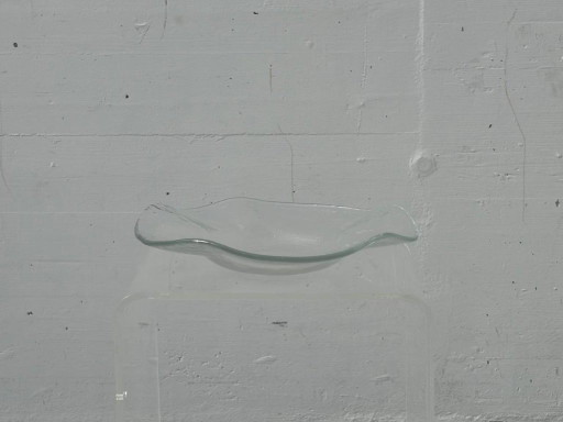 Kleine Glasi Hergiswil Glasschale mit Wellenrand, Schweiz, 1960er–1970er Jahre