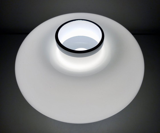 Image 1 of Lampada da tavolo vintage • Acciaio e vetro • Murano • Era spaziale • 1970