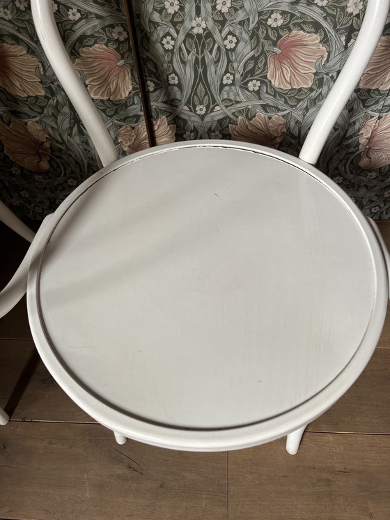 Image 1 of 2 Vintage Thonet stoelen – Model No. 204/ Vienna – Wit