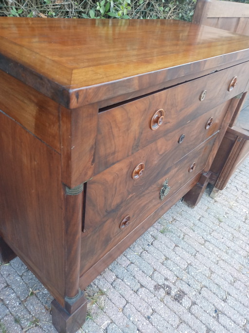 Commode de style Empire français – ladekasten, Wood, Brass (photo 2 of 5)