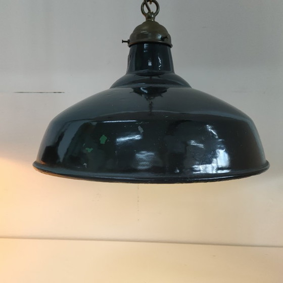 Image 1 of Lampada da caffè/soffitto industriale vintage in metallo/emaillen (4 in magazzino)