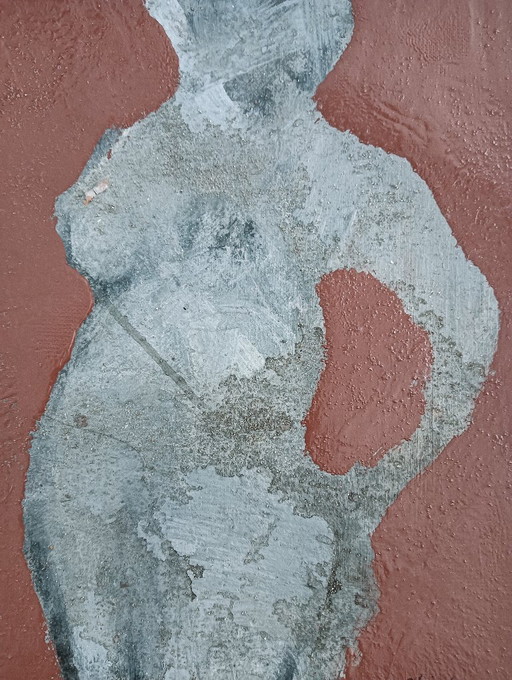 Abstract Nude – schilderijen tekeningen, Canvas