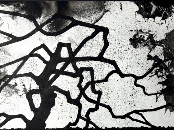 Image 1 of Eugène Eechaut (1928-2019) - Ink trees, diptych 1975, framed 