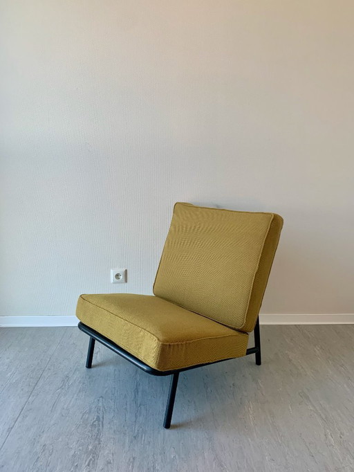 Poltrona Alf Svensson – DUX – Svezia – anni ’60 – rivestimento giallo senape