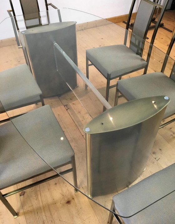 Image 1 of Table Belgo Chrom Design Vintage + 6 chaises assorties